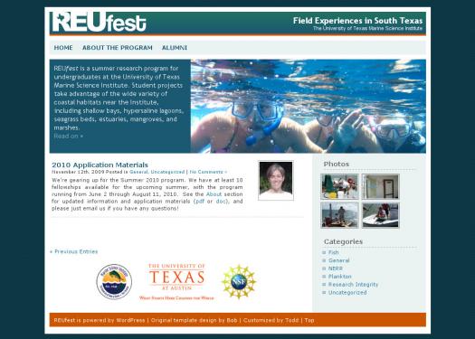 REUfest blog homepage