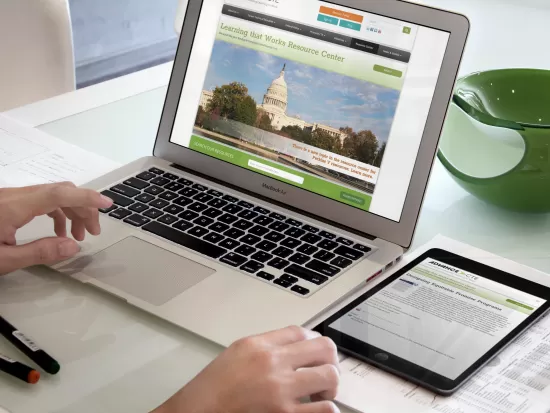 Advance CTE Resource Center shown on two devices