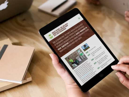 SOIL IDB report displayed on tablet